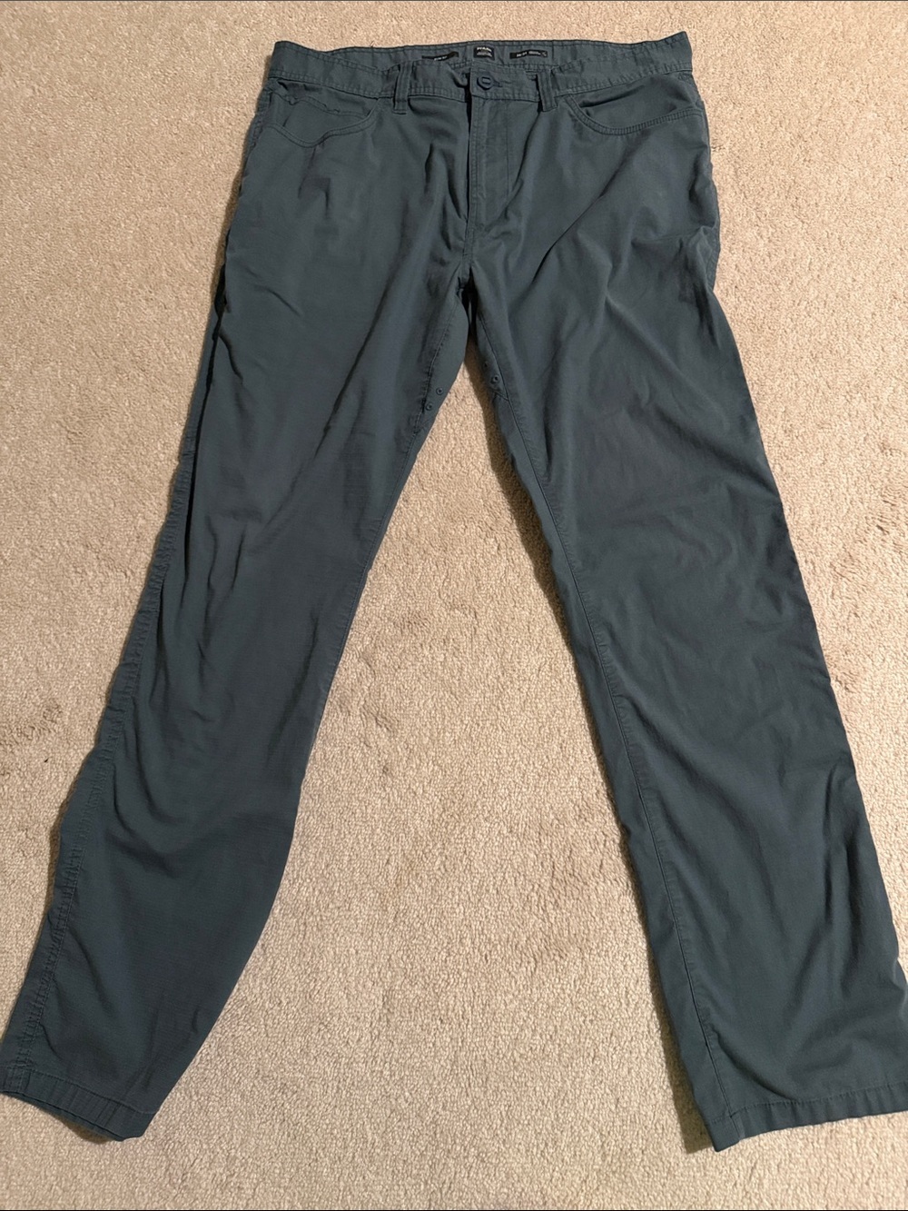 Prana Men's Teal Straight-Leg Chinos